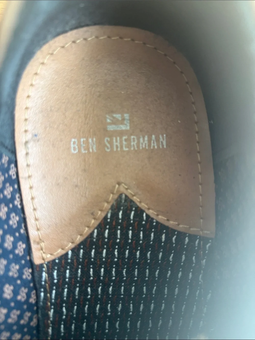 Ben Sherman Men's Taupe Lace-Up Derby Shoes with Grey Laces